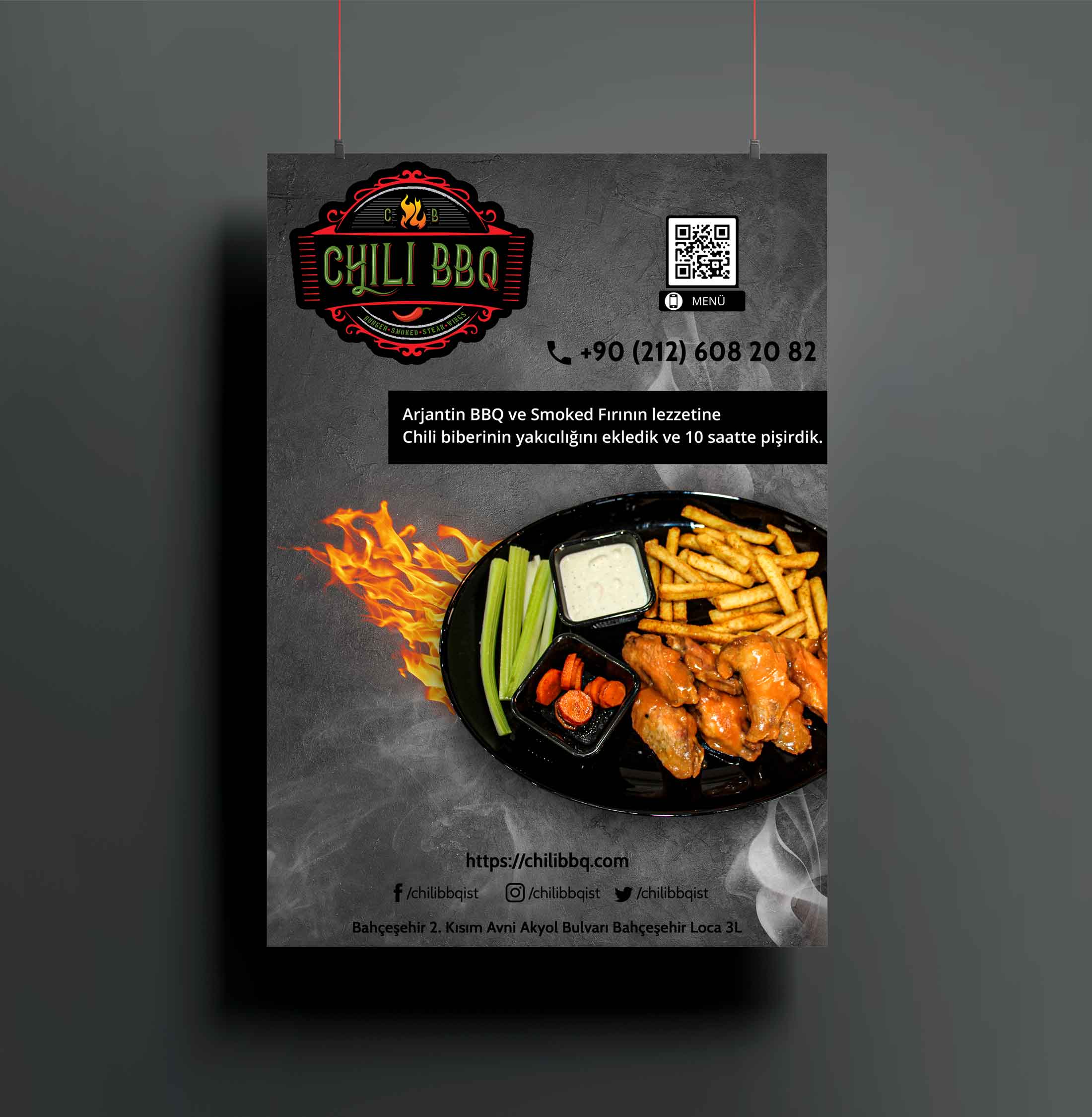 Chili BBQ Reklam Poster