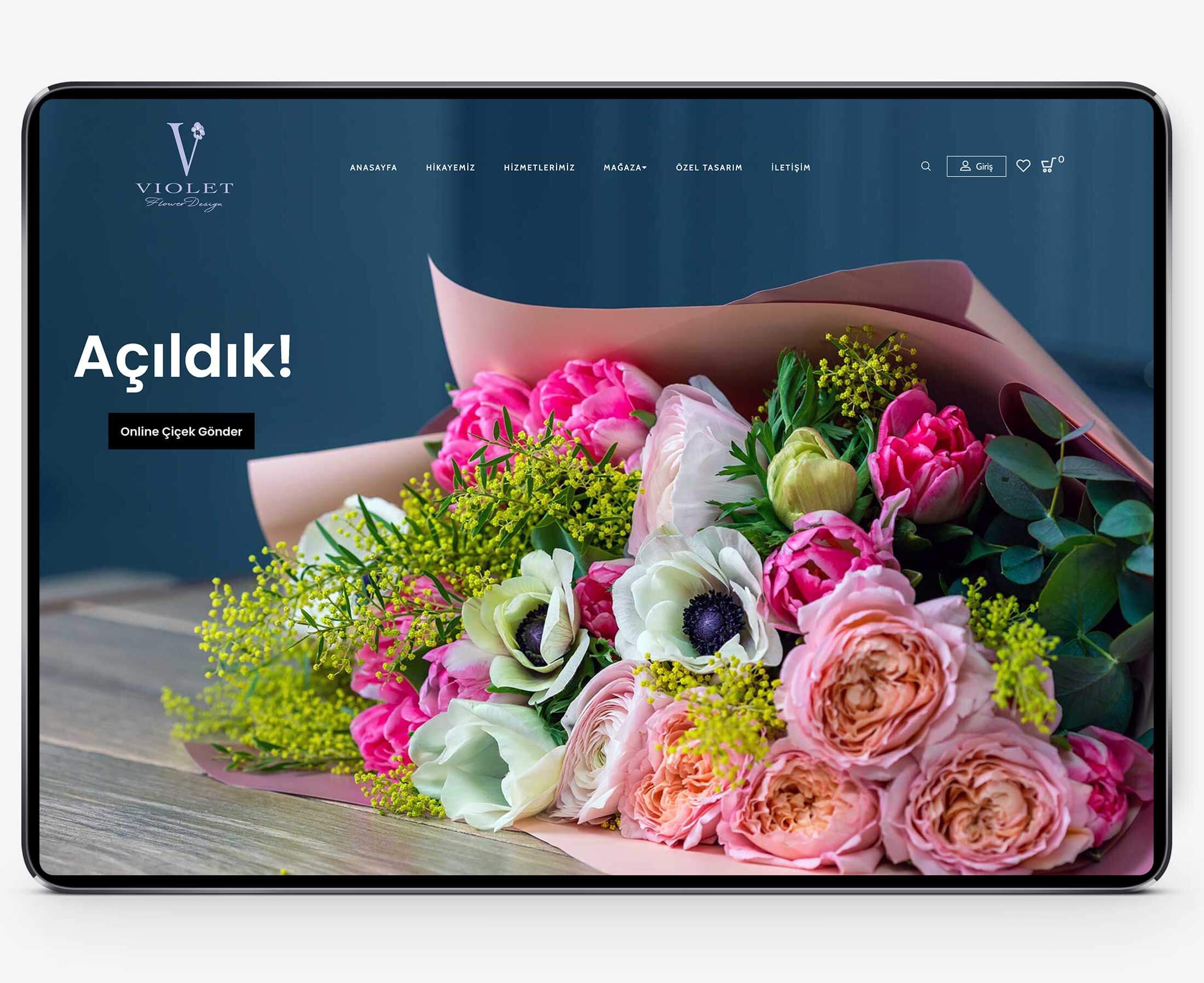 Violet Flower Design Websitesi